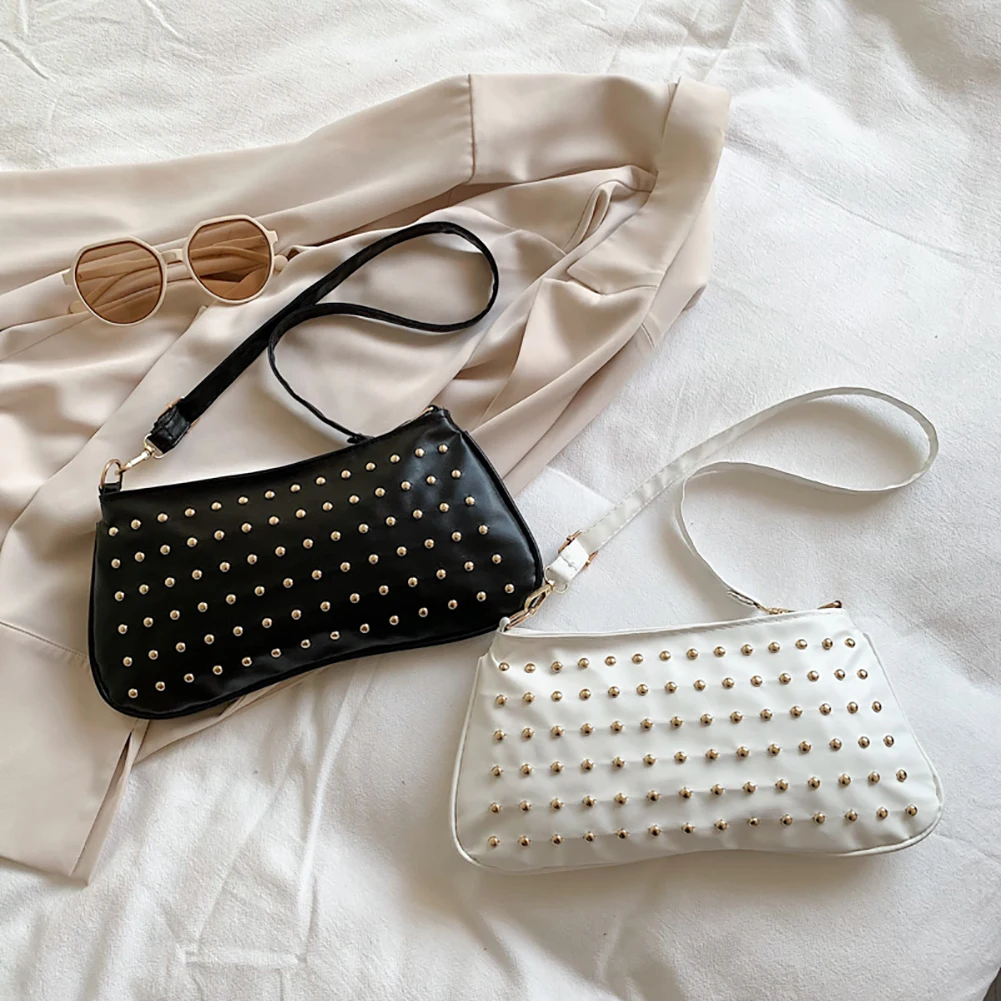 Fashion Bags for Women Leather Handbag Fashion Rivet Female Underarm Shoulder Bags Crossbody Messenger Tote Travel Party Clutch
Fashion Bags for Women Leather Handbag Fashion Rivet Female Underarm Shoulder Bags Crossbody Messenger Tote Travel Party Clutch