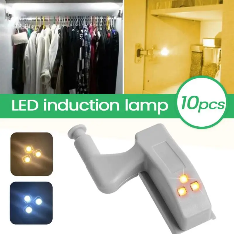 5/10PCS Cabinet Hinge LED Sensor Light For Wardrobe Cupboard Kitchen Door Closet Bedroom Kitchen Closet Night Lamp Indoor Light
5/10PCS Cabinet Hinge LED Sensor Light For Wardrobe Cupboard Kitchen Door Closet Bedroom Kitchen Closet Night Lamp Indoor Light