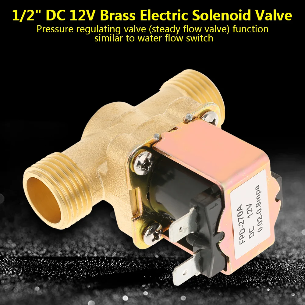 1/2" DC 12V Normally Closed Brass Electric Solenoid Valve for Water Control Water Control 1/2" DC 12V Normally Closed Brass PRE
1/2" DC 12V Normally Closed Brass Electric Solenoid Valve for Water Control Water Control 1/2" DC 12V Normally Closed Brass PRE