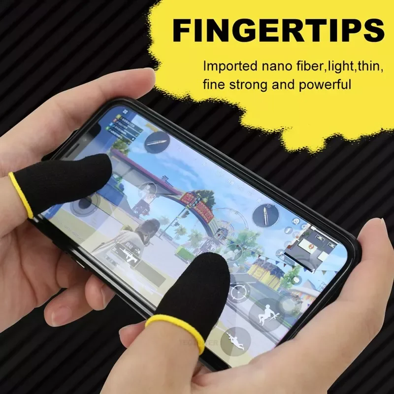2pcs Finger sleeve cover Breathable Game Controller For PUBG Mobile Games Screen Touching Sweat-proof Non-Scratch Thumb Gloves
2pcs Finger sleeve cover Breathable Game Controller For PUBG Mobile Games Screen Touching Sweat-proof Non-Scratch Thumb Gloves