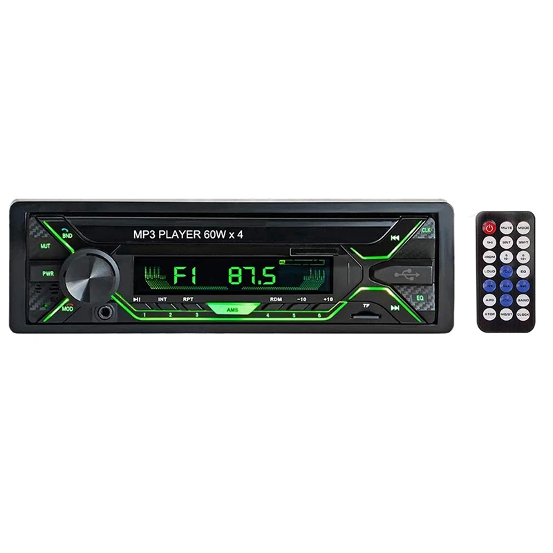 Car Stereo With Bluetooth, Single Din Radio FM Media Player USB/TF/SD/AUX Audio Receiver, Hands Free Calling
Car Stereo With Bluetooth, Single Din Radio FM Media Player USB/TF/SD/AUX Audio Receiver, Hands Free Calling