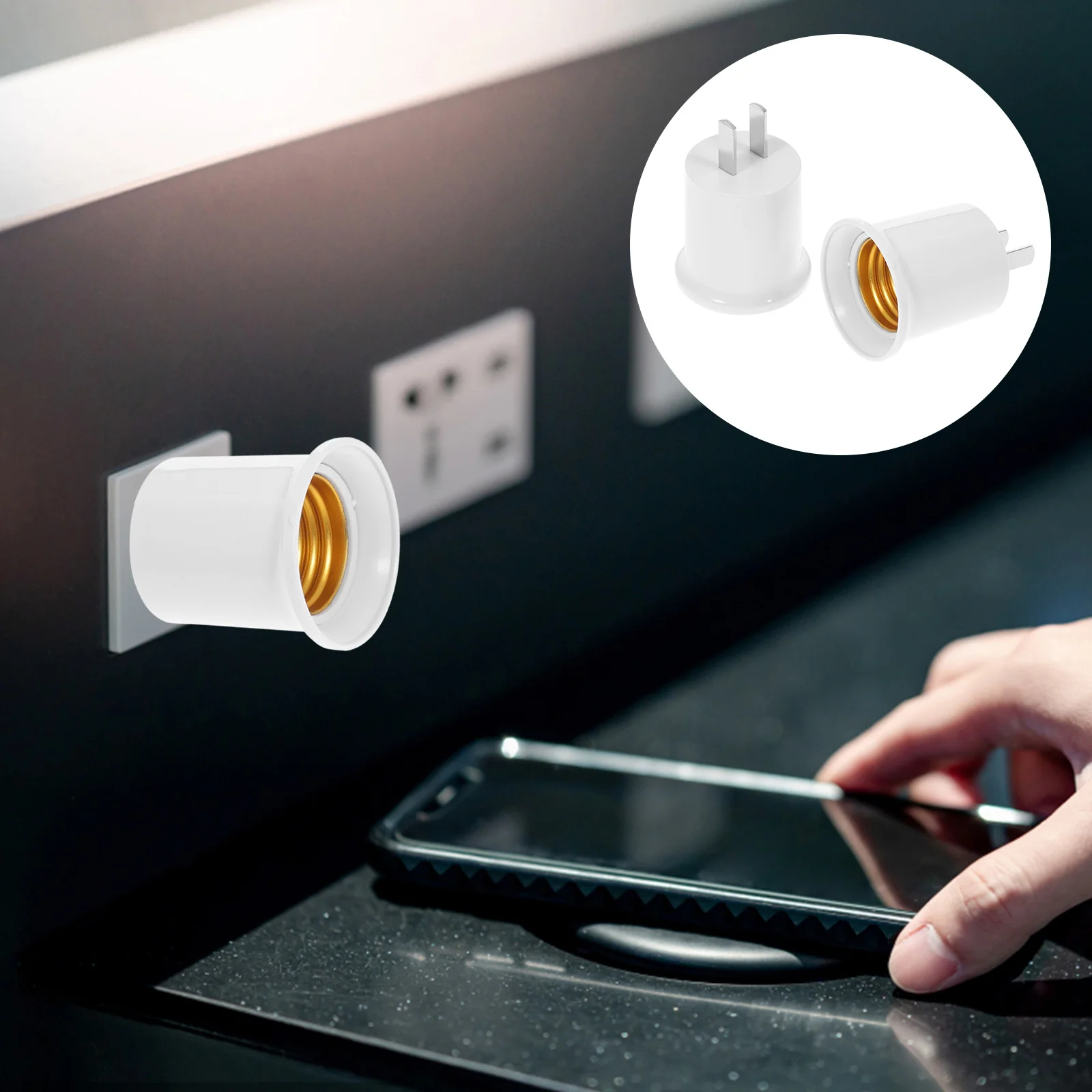 3pcs Replacement Practical Socket Socket To Plug Adapter E27 Lamp Holder E26 Lamp Holder
3pcs Replacement Practical Socket Socket To Plug Adapter E27 Lamp Holder E26 Lamp Holder