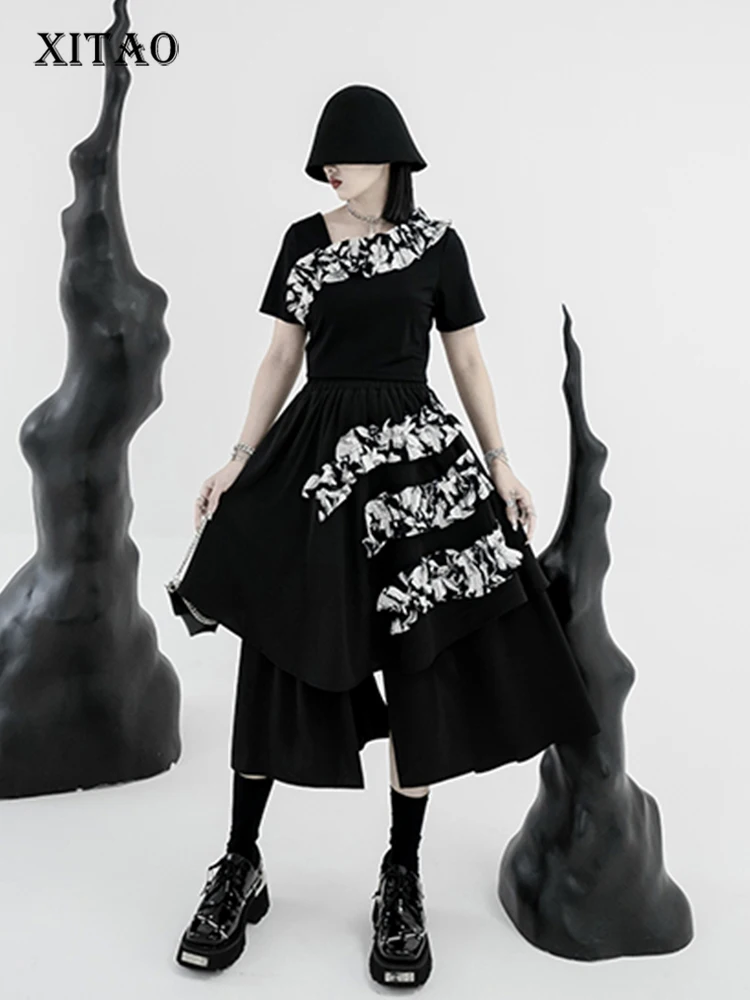 XITAO Asymmetrical Skirt Women Korea 2022 Summer New Arrival Personality Fashion Loose Elastic Waist All Match Skirt WLD7560
XITAO Asymmetrical Skirt Women Korea 2022 Summer New Arrival Personality Fashion Loose Elastic Waist All Match Skirt WLD7560