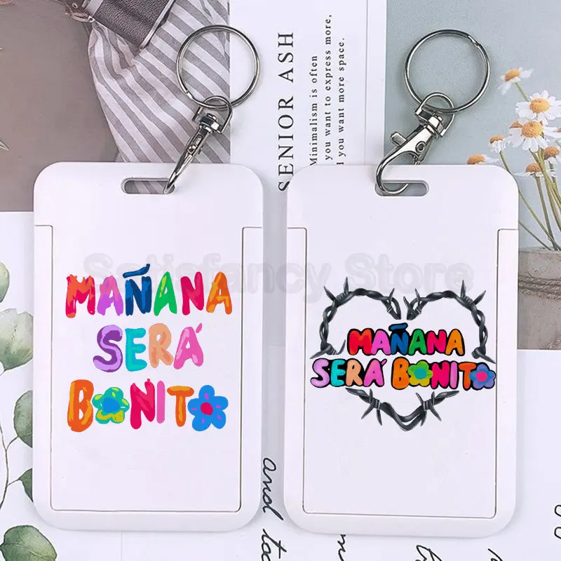

Singer Karol G Keychain Card Holder Manana Sera Bonito Bichota Keychains Business Holders Bank Bus ID Credit Cards Key Chains