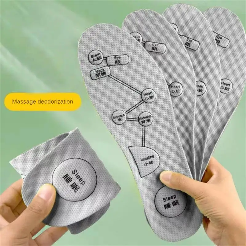 Foot Acupressure Insole Men Women Soft Breathable Sports Cushion Inserts Sweat-absorbing Deodorant Insole Shoe Pads
Foot Acupressure Insole Men Women Soft Breathable Sports Cushion Inserts Sweat-absorbing Deodorant Insole Shoe Pads