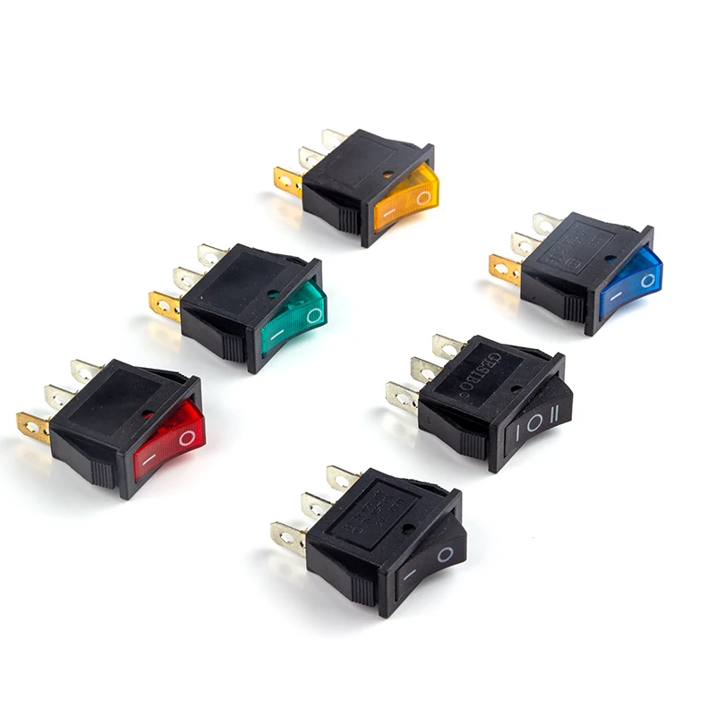 KCD3 Rocker Switch ON-OFF 2 Position 3 Pin Electrical Equipment with Light Power Switch 16A 250VAC/ 20A 125VAC Home / Industry
KCD3 Rocker Switch ON-OFF 2 Position 3 Pin Electrical Equipment with Light Power Switch 16A 250VAC/ 20A 125VAC Home / Industry