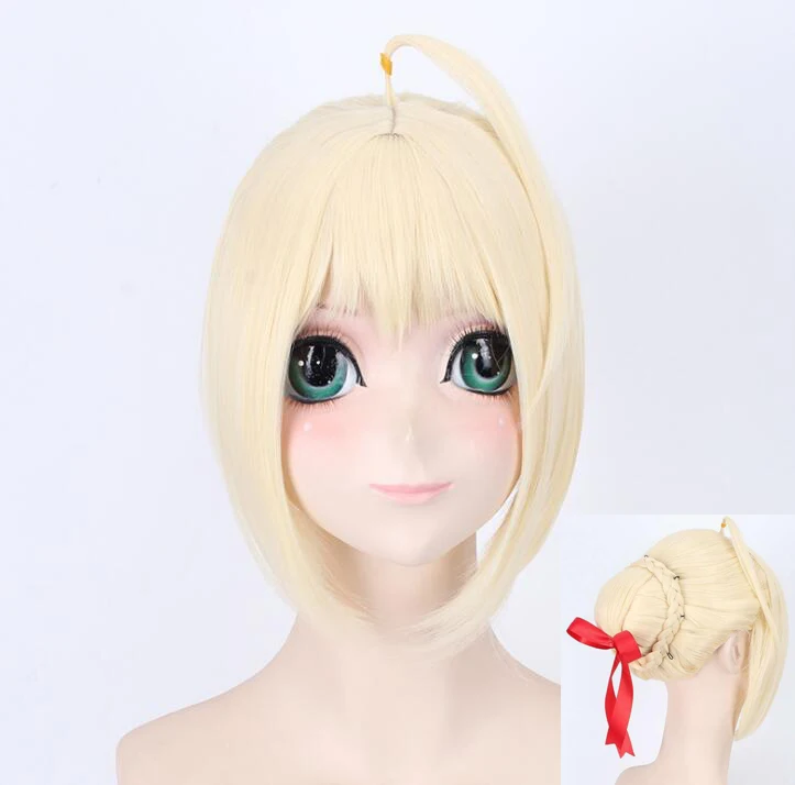 Женский шиньон 40 см, парик для косплея, Fate Stay Night Arturia Pendragon, костюм саблей, термостойкие волосы
Женский шиньон 40 см, парик для косплея, Fate Stay Night Arturia Pendragon, костюм саблей, термостойкие волосы