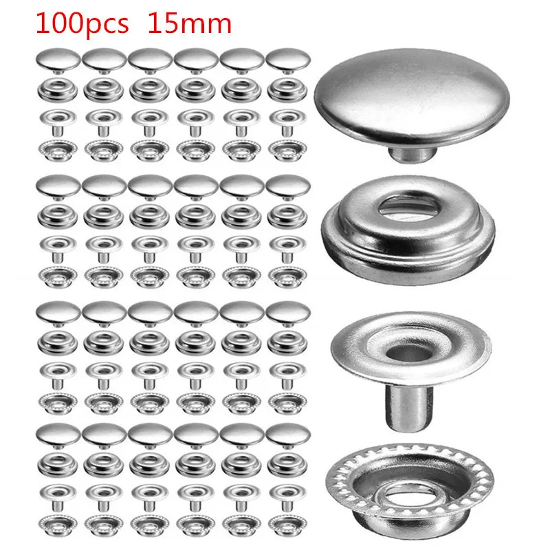 Press Stud Buttons DIY Leather Mesh covers PVC Replacement Set Silver Snap Stainless Steel Crafts Fastener Jeans
Press Stud Buttons DIY Leather Mesh covers PVC Replacement Set Silver Snap Stainless Steel Crafts Fastener Jeans