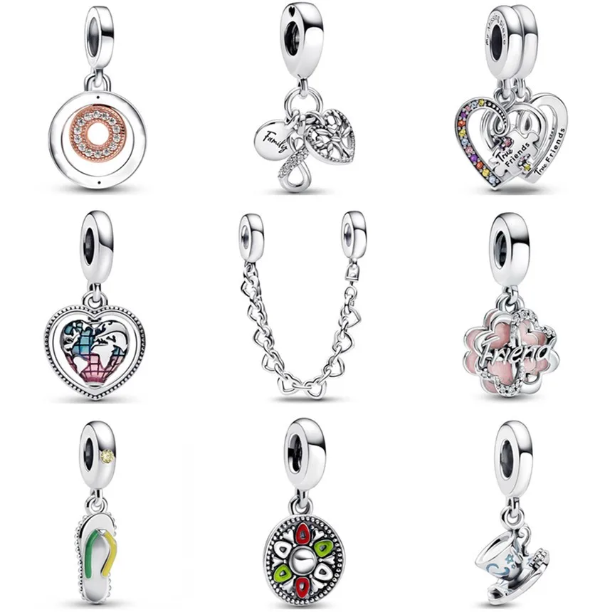 Original Signature Two Circles Clover Friendship Cup Of Tea Hat Charm Fit Pandora 925 Sterling Silver Bracelet Bangle Jewelry
Original Signature Two Circles Clover Friendship Cup Of Tea Hat Charm Fit Pandora 925 Sterling Silver Bracelet Bangle Jewelry