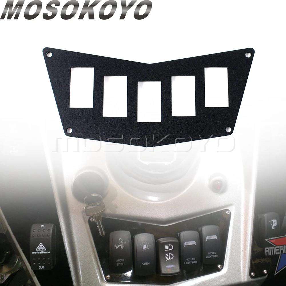 Black Switch Panels Dash Rocker 5 Button Housing Plate Switch Plates ATV UTV For Polaris RZR 900 XP 11-14 RZR 570 RZR 800 08-14
Black Switch Panels Dash Rocker 5 Button Housing Plate Switch Plates ATV UTV For Polaris RZR 900 XP 11-14 RZR 570 RZR 800 08-14