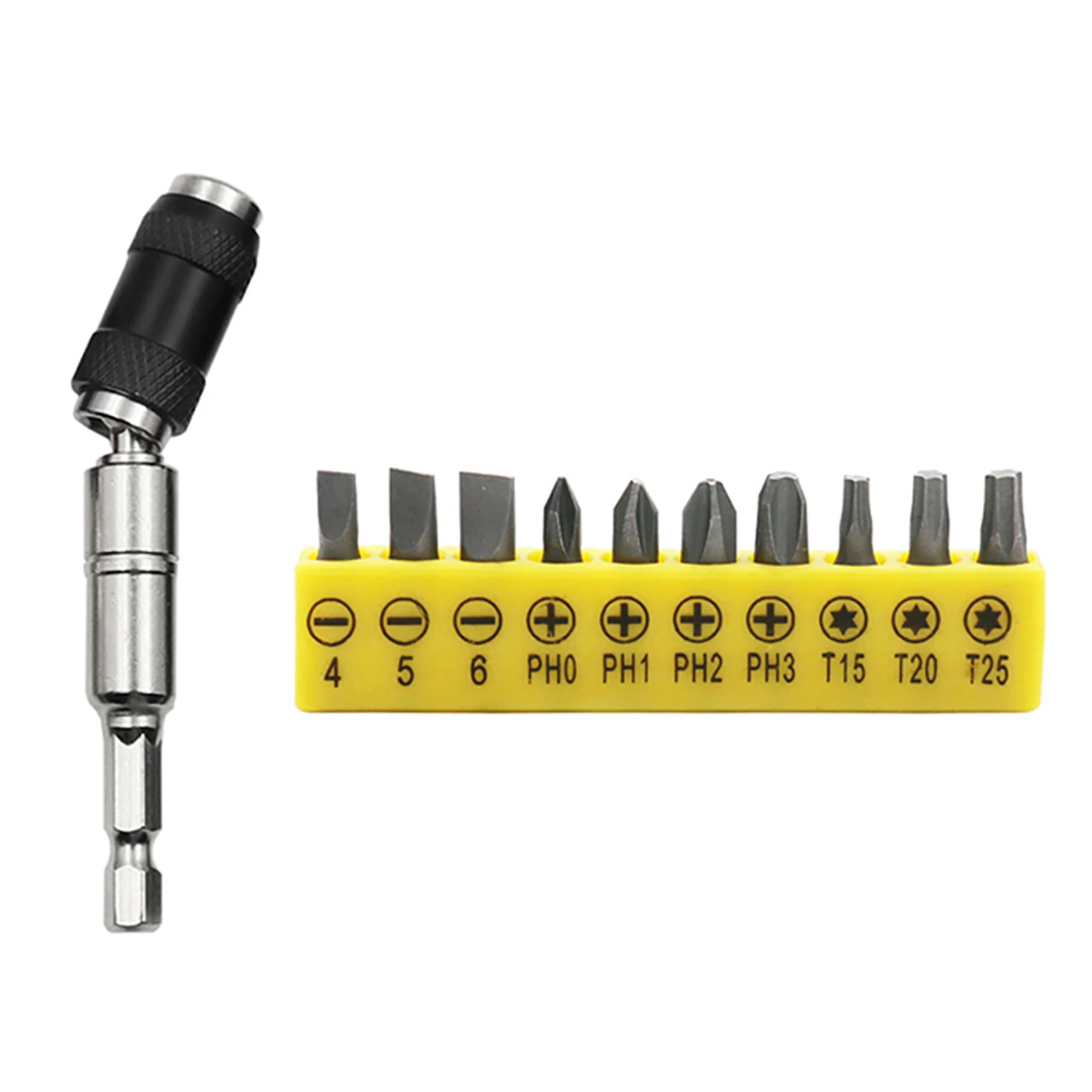 11pcs Screwdriver Bits Hex Drill Bit Holder Dapater Set Quick Change PH/Star/Flat Head For Electric Screwdriver Power Tool Parts
11pcs Screwdriver Bits Hex Drill Bit Holder Dapater Set Quick Change PH/Star/Flat Head For Electric Screwdriver Power Tool Parts
