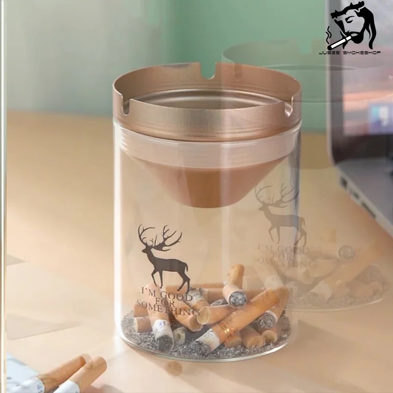 JUSES' SMOKESHOP Metal Cap Cigarette Ashtray Home Glass Bottle Cenicero Cendrier Smoke Ins Wind Proof Fly Ash Cigar Cinzeiro
JUSES' SMOKESHOP Metal Cap Cigarette Ashtray Home Glass Bottle Cenicero Cendrier Smoke Ins Wind Proof Fly Ash Cigar Cinzeiro
