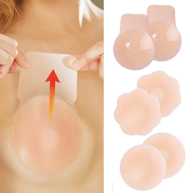 1Pair Women Invisible Silicone Breast Pasties Reusable Adhesive Nipple Cover BChest Patch Petal Stickers Lifting Strapless Bra
1Pair Women Invisible Silicone Breast Pasties Reusable Adhesive Nipple Cover BChest Patch Petal Stickers Lifting Strapless Bra