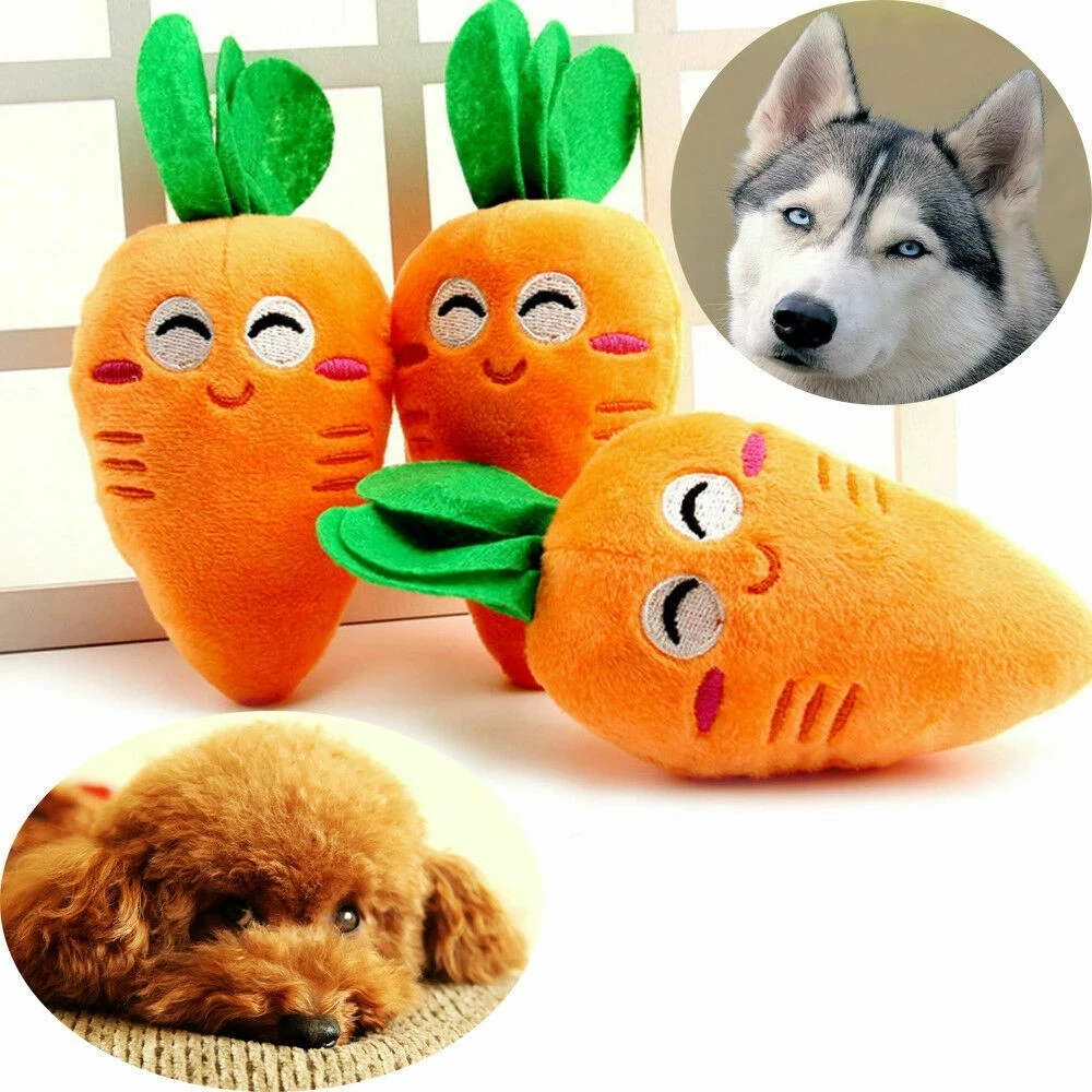 Orange Cute Puppy Pet Supplies Carrot Vegetables Shape Plush Chew Squeaker Sound Squeaky Interaction Dog Toys Gift Dog Accessor
Orange Cute Puppy Pet Supplies Carrot Vegetables Shape Plush Chew Squeaker Sound Squeaky Interaction Dog Toys Gift Dog Accessor