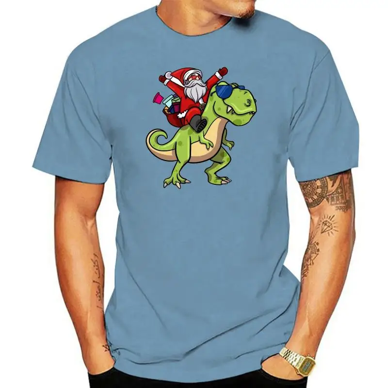 Summer Christmas Santa Riding Dinosaur Trex Xmas Tshirt Man Famous Round Neck Awesome Men's T Shirts 2022 Camisas Shirt
Summer Christmas Santa Riding Dinosaur Trex Xmas Tshirt Man Famous Round Neck Awesome Men's T Shirts 2022 Camisas Shirt