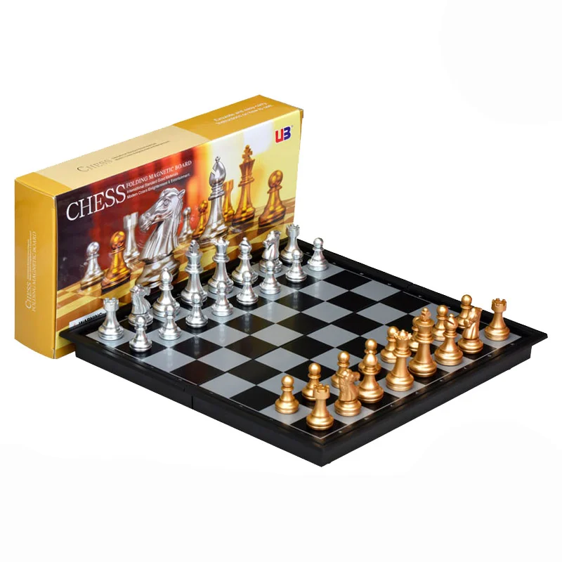 Magnetic Chess Set Folding Chessboard Beginner Adult Child Large Gold Silver Competitions Checkers
Magnetic Chess Set Folding Chessboard Beginner Adult Child Large Gold Silver Competitions Checkers