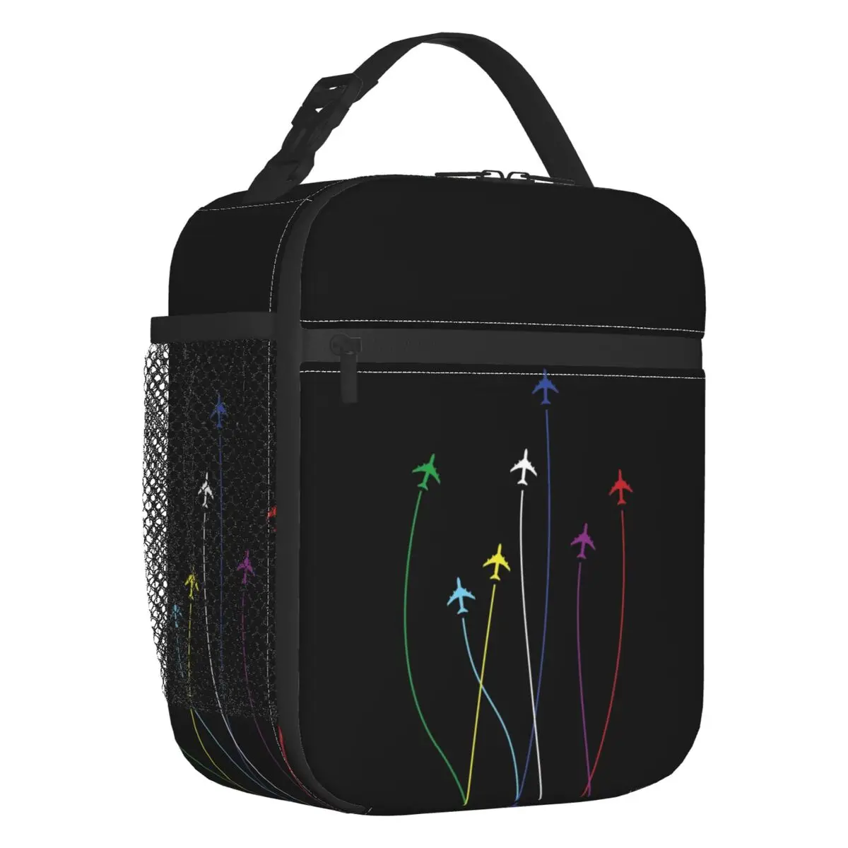 Rainbow Airplanes Flying On Eachother Insulated Lunch Tote Bag Aviation Fighter Pilot Portable Cooler Thermal Bento Box School
Rainbow Airplanes Flying On Eachother Insulated Lunch Tote Bag Aviation Fighter Pilot Portable Cooler Thermal Bento Box School
