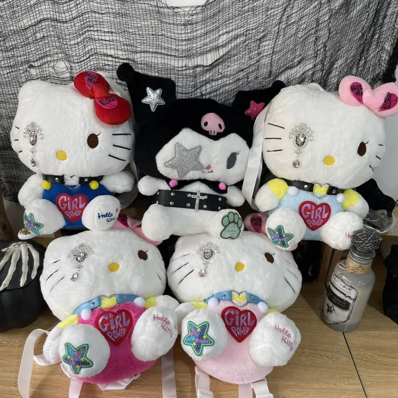 New Sanrio Kawaii Plush Toy Backpack Cartoon Anime Figure Kuromi Hellokitty Plushie Stuffed Animal Doll Creative Shoulder Bag
New Sanrio Kawaii Plush Toy Backpack Cartoon Anime Figure Kuromi Hellokitty Plushie Stuffed Animal Doll Creative Shoulder Bag