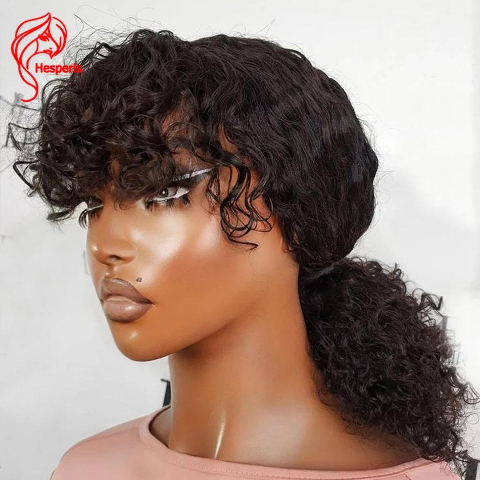Hesperis Deep Curly Scalp Top Full Machine Made Brazilian Remy Wigs For Black Women 180 Density Curly Human Hair Wig With Bangs
Hesperis Deep Curly Scalp Top Full Machine Made Brazilian Remy Wigs For Black Women 180 Density Curly Human Hair Wig With Bangs