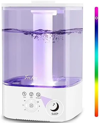 Mist Humidifiers for Bedroom, 3.5L Smart 25dB MAX-Quiet Top-Fill Air Humidifier for baby,40H working,8 Color Light,Ultrasonic Di
Mist Humidifiers for Bedroom, 3.5L Smart 25dB MAX-Quiet Top-Fill Air Humidifier for baby,40H working,8 Color Light,Ultrasonic Di