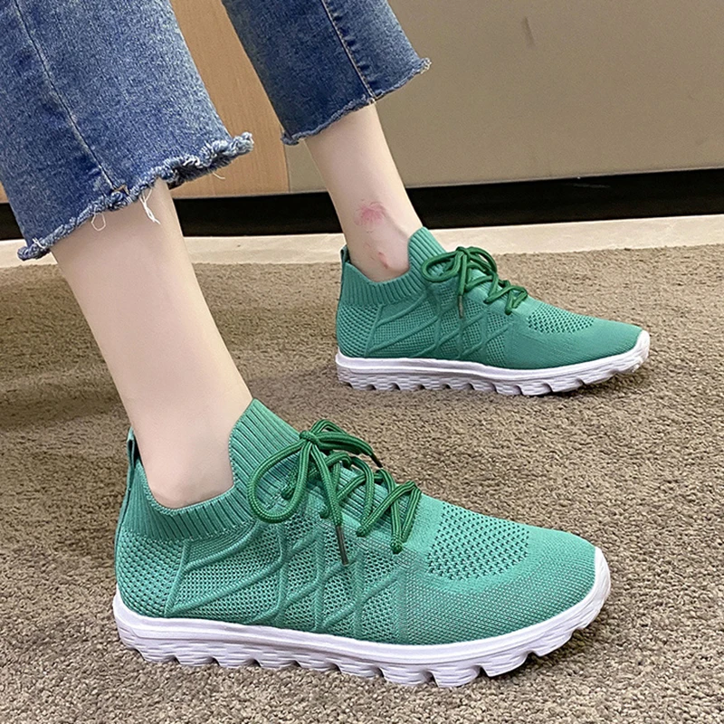 Brown Platform Sneakers Women Knitted Lace-up Casual Female Shoes New Breathable Slip-on Loafers Walking Vulcanized Shoes Women
Brown Platform Sneakers Women Knitted Lace-up Casual Female Shoes New Breathable Slip-on Loafers Walking Vulcanized Shoes Women