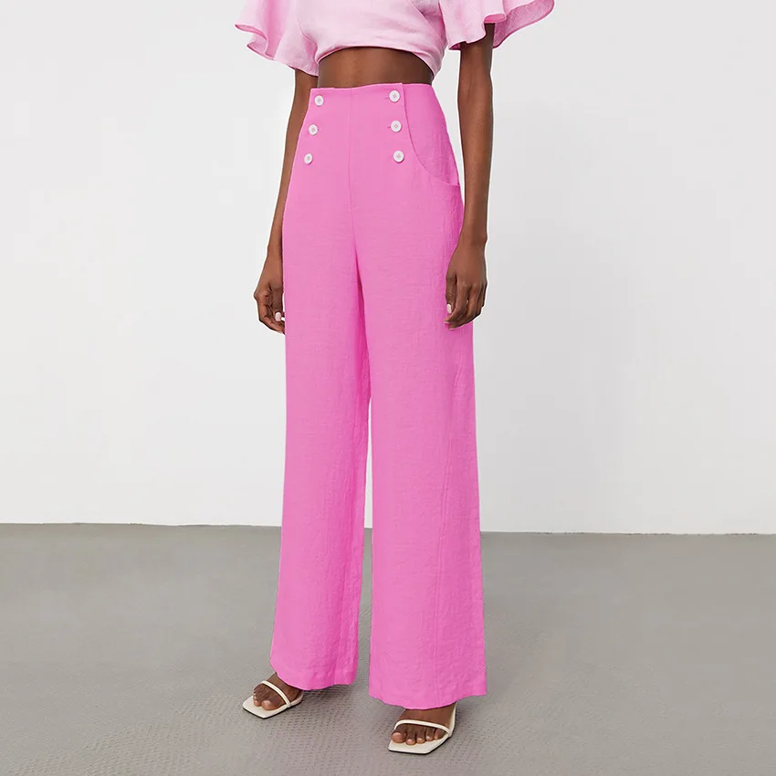 European and American Autumn/Winter New Commuter Women's Pure Color High Waist Loose Straight Tube Cotton Linen Wide Leg Pants
European and American Autumn/Winter New Commuter Women's Pure Color High Waist Loose Straight Tube Cotton Linen Wide Leg Pants