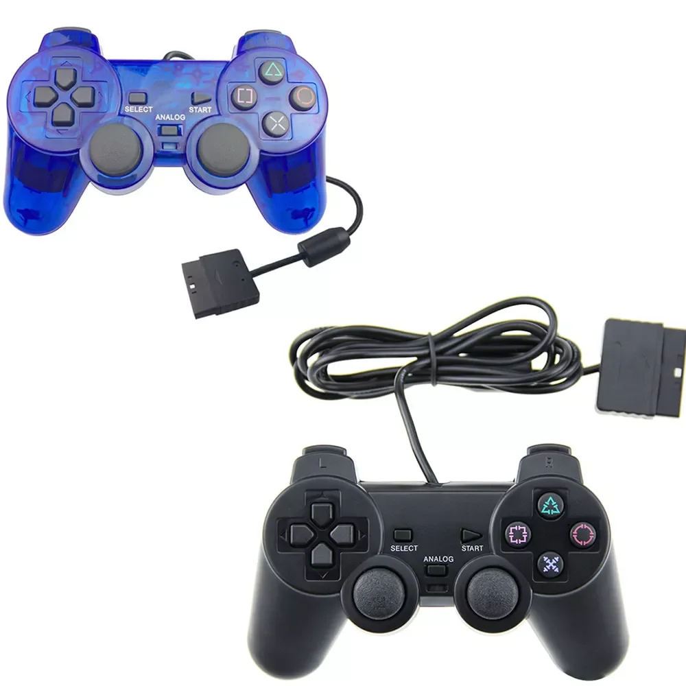 For PS2 Wired Controller Gamepad game console color transparent Game Controller for playstation Ps2 controller Game Gamepad
For PS2 Wired Controller Gamepad game console color transparent Game Controller for playstation Ps2 controller Game Gamepad