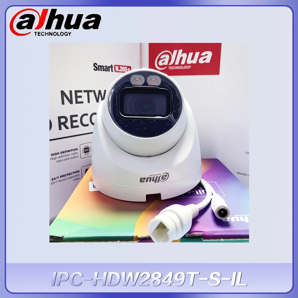 Dahua Ip Camera IPC-HDW2849T-S-IL 8MP Smart Dual Light Fixed-focal Eyeball WizSense Network Camera
Dahua Ip Camera IPC-HDW2849T-S-IL 8MP Smart Dual Light Fixed-focal Eyeball WizSense Network Camera