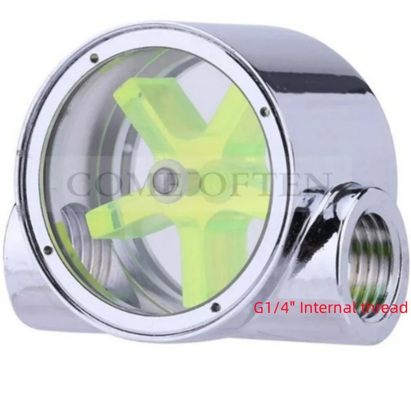 Water-cooled Flow Meter Current Meter Water Flow Indicator Current Observer G1/4" Internal Thread Brass
Water-cooled Flow Meter Current Meter Water Flow Indicator Current Observer G1/4" Internal Thread Brass