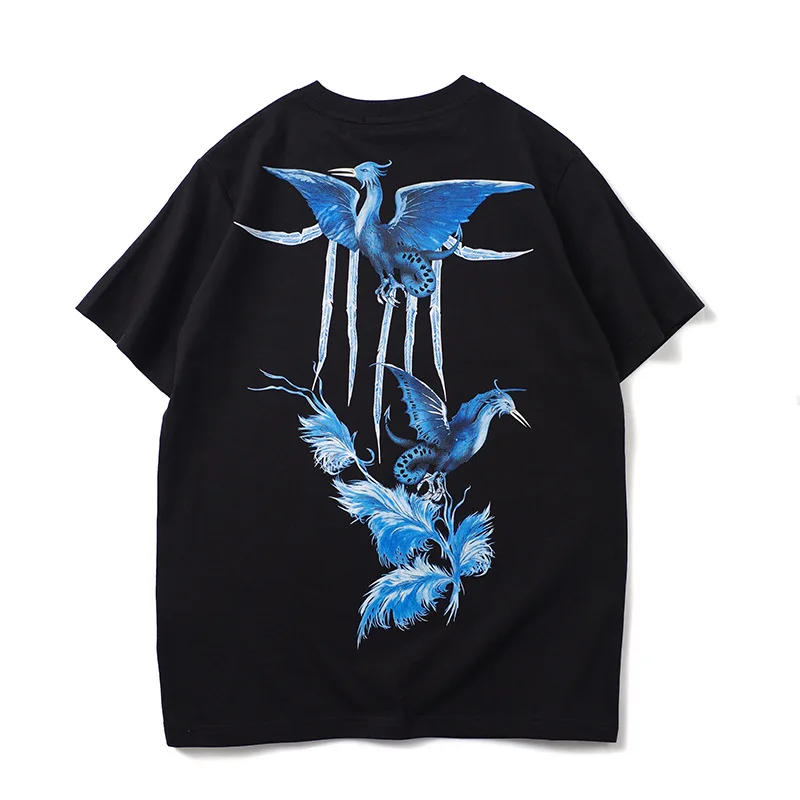 New luxury Men Novelty High blue Phoenix Bird T Shirts T-Shirt Hip Hop Skateboard Parkour Street Cotton T-Shirts Tee Top N153
New luxury Men Novelty High blue Phoenix Bird T Shirts T-Shirt Hip Hop Skateboard Parkour Street Cotton T-Shirts Tee Top N153