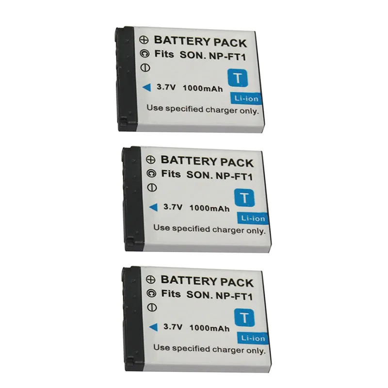 

3.7V 1000mAh NP-FT1 Rechargeable Camera Battery NPFT1 for SONY DSC T11 T5 T9 T10 T3 T33 T1 L1 M1 M2 T1 T10 DSC-T33 T5 T55