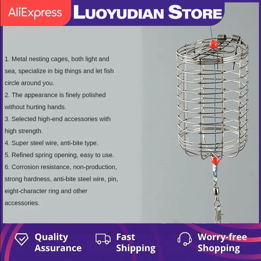 Fishing Lure Cage Basket Nest Cage Goods For Fishing Fishing Feeder Holder Bait Cage 4 Size Fishing Bait Basket Fishing Gear
Fishing Lure Cage Basket Nest Cage Goods For Fishing Fishing Feeder Holder Bait Cage 4 Size Fishing Bait Basket Fishing Gear