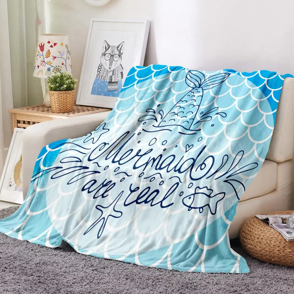 Mermaid 3D Print Flannel Blanket Fish Scales Fleece Blanket Colorful for Home Office Nap Decoration
Mermaid 3D Print Flannel Blanket Fish Scales Fleece Blanket Colorful for Home Office Nap Decoration