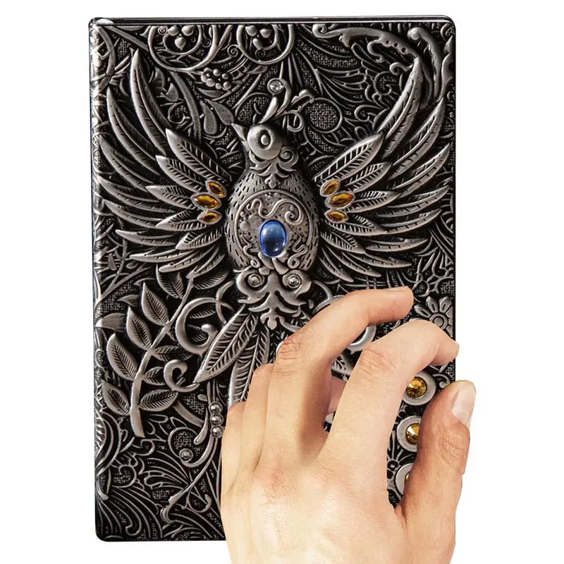

Phoenix Notebook Antique Handmade Daily Notebook With Bookmark Travel Diary & Notebooks To Write In Phoenix Gift For Men & Women