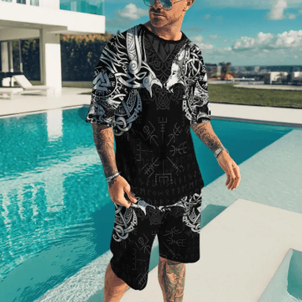 Men's Shorts and T Shirt Set Outfits Outdoor Street Short Sleeve 3D Print Clothing Graphic Prints Technology Crew Neck 3D Print
Men's Shorts and T Shirt Set Outfits Outdoor Street Short Sleeve 3D Print Clothing Graphic Prints Technology Crew Neck 3D Print