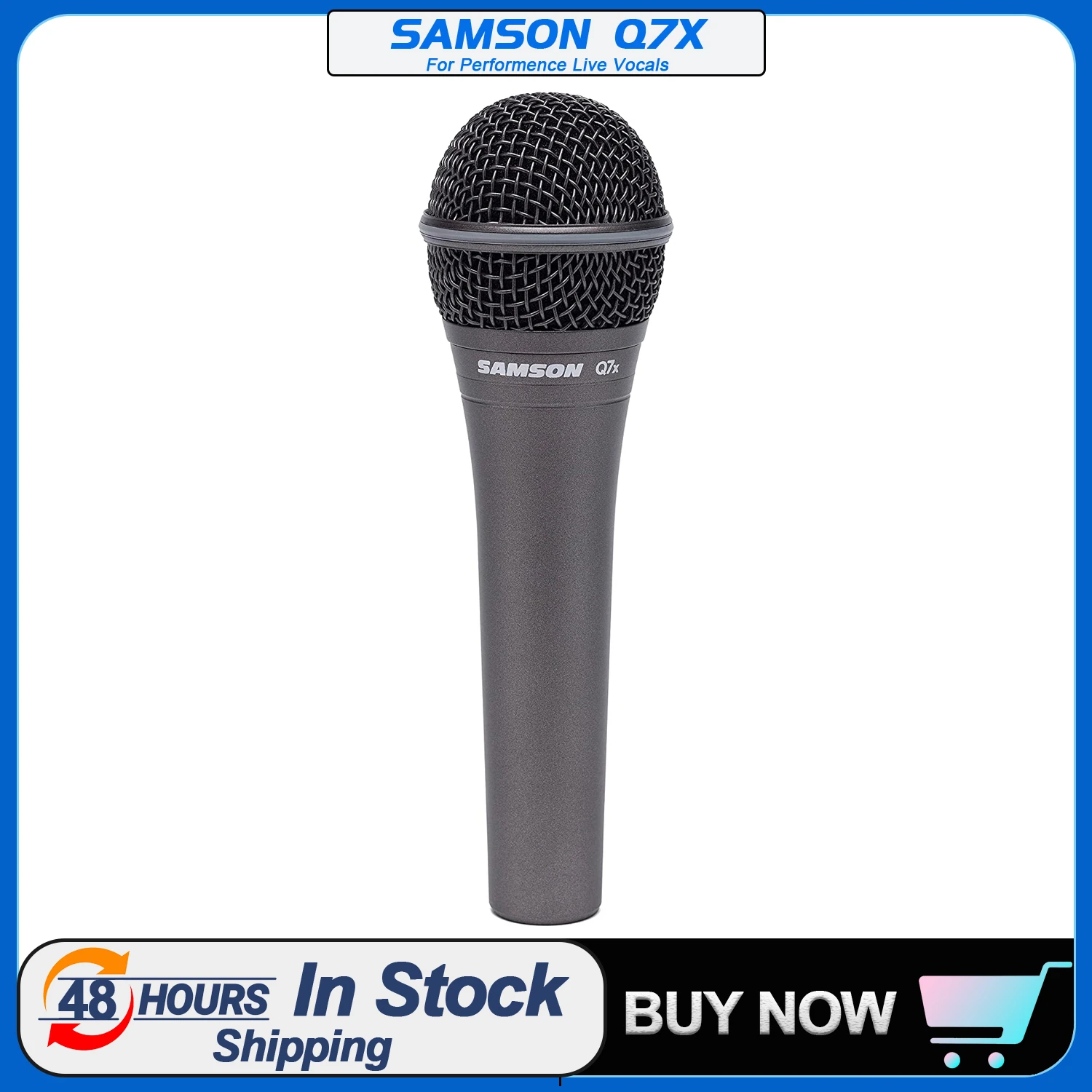 Оригинальный Микрофон Samson Q7x, профессиональный динамический вокальный микрофон для караоке, ночных встреч, вечеринок
Оригинальный Микрофон Samson Q7x, профессиональный динамический вокальный микрофон для караоке, ночных встреч, вечеринок