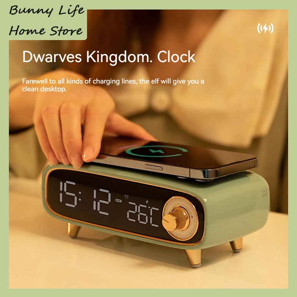 Bluetooth Speaker Wireless Charger Intelligent Modern Digital LED Smart Alarm Clock Fast Charging Night light Table Desk Clock
Bluetooth Speaker Wireless Charger Intelligent Modern Digital LED Smart Alarm Clock Fast Charging Night light Table Desk Clock