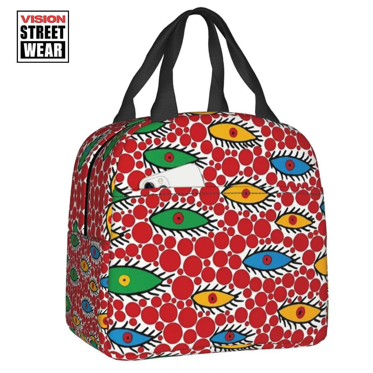 Новинка 2023, сумка-тоут Yayoi Kusama с летящими глазами для ланча, сумка для абстрактного искусства, сурреализма, термоохладитель для еды, коробка для ланча для детей, школьников
Новинка 2023, сумка-тоут Yayoi Kusama с летящими глазами для ланча, сумка для абстрактного искусства, сурреализма, термоохладитель для еды, коробка для ланча для детей, школьников