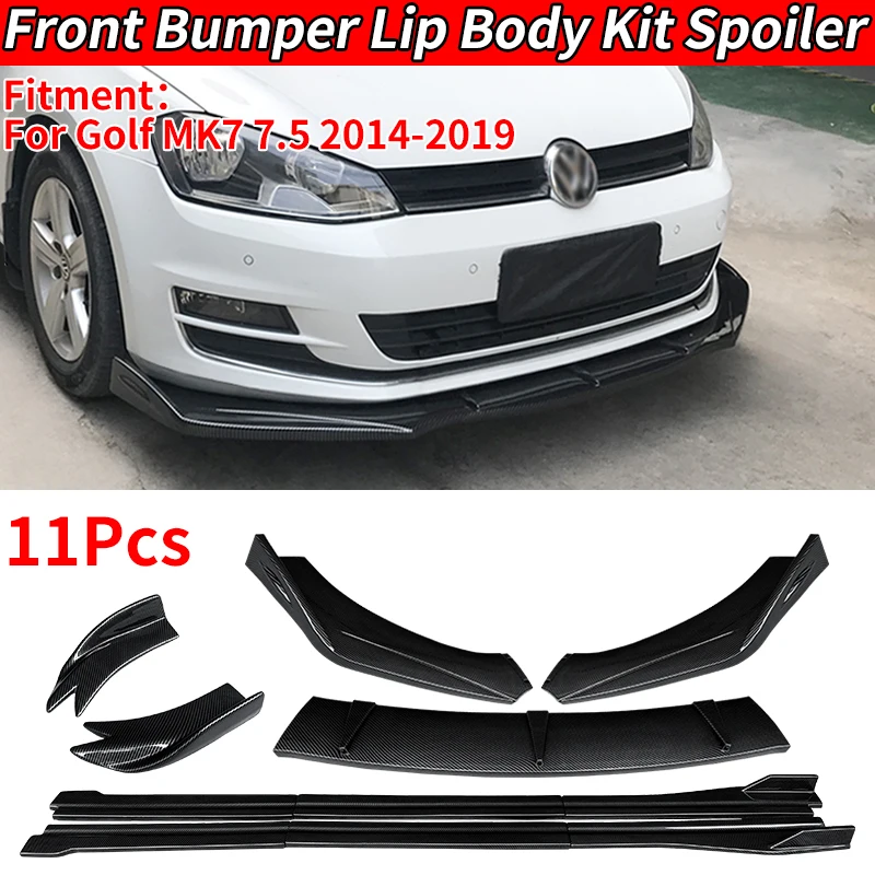 For Golf MK7 7.5 2014-2019 Car Front Bumper Splitters Lip Body Kit Spoiler Side Skirts Extensions Rear Wrap Angle Accessories
For Golf MK7 7.5 2014-2019 Car Front Bumper Splitters Lip Body Kit Spoiler Side Skirts Extensions Rear Wrap Angle Accessories