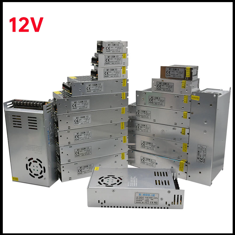 Power Supply Switching Power Supply Light Transformer 12v Inverter 12v 220v 120W 150W 180W 200W 250W 300W 400W Led Driver
Power Supply Switching Power Supply Light Transformer 12v Inverter 12v 220v 120W 150W 180W 200W 250W 300W 400W Led Driver