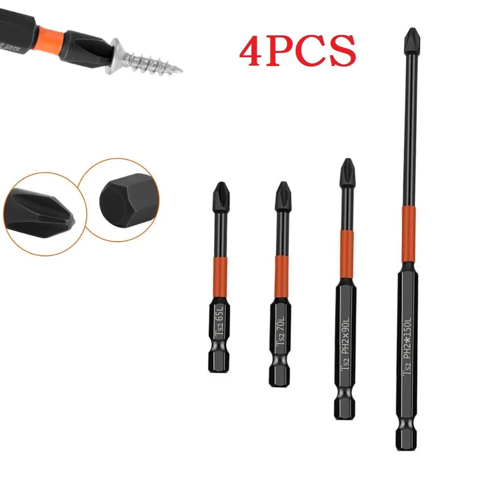 4 PCS PH2 Magnetic Batch Head Cross Screwdriver Impact Drill Bit 65/70/90/150mm Screwdriver Bit Screw Driver Hand Tool
4 PCS PH2 Magnetic Batch Head Cross Screwdriver Impact Drill Bit 65/70/90/150mm Screwdriver Bit Screw Driver Hand Tool