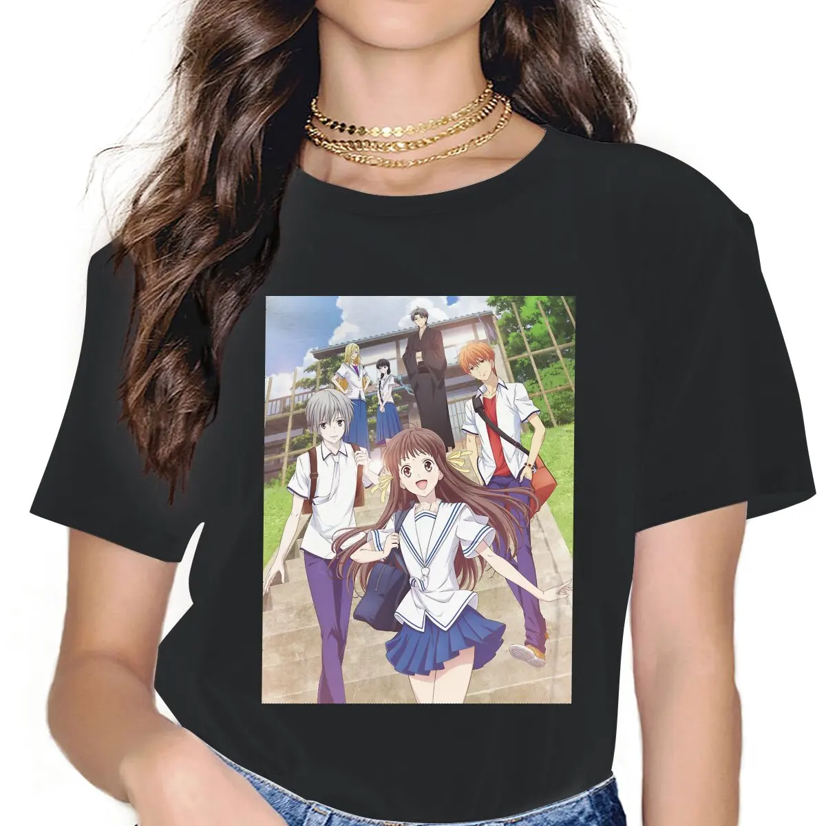 2019 Premium Feminine Clothes Fruits Basket Manga Anime Oversized T-shirt Goth Vintage Female Blusas
2019 Premium Feminine Clothes Fruits Basket Manga Anime Oversized T-shirt Goth Vintage Female Blusas