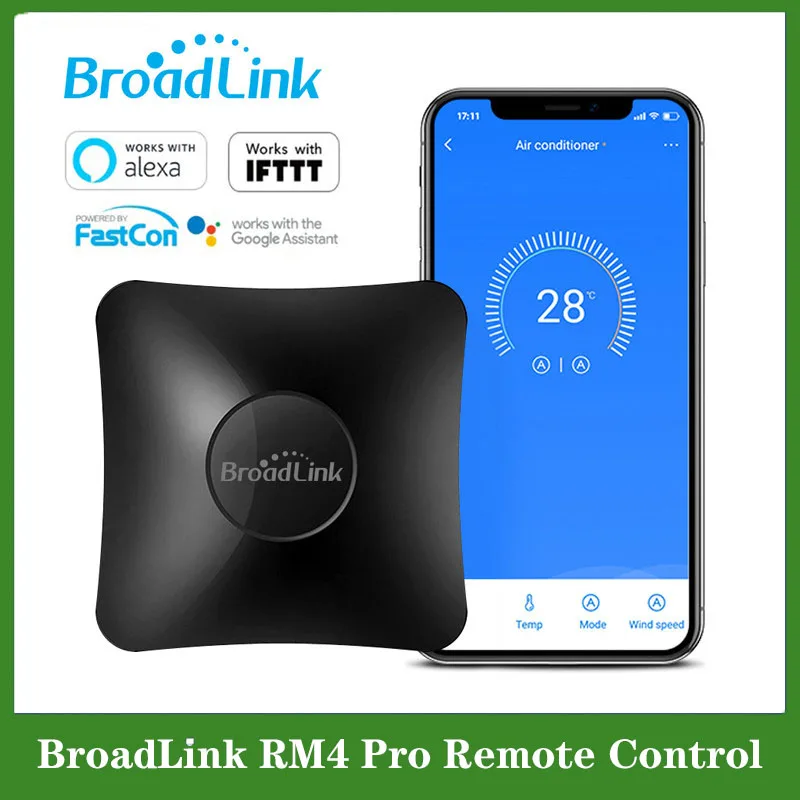 BroadLink RM4 Pro Universal Remote Control RF Controller IR Switch Smart Home Works Alexa Google Assistant
BroadLink RM4 Pro Universal Remote Control RF Controller IR Switch Smart Home Works Alexa Google Assistant
