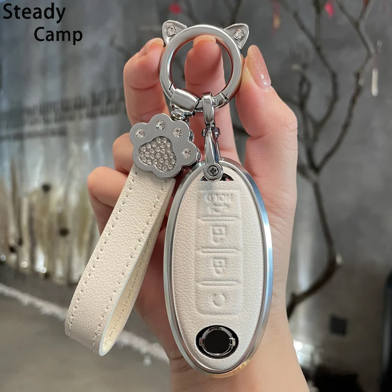 Aluminum Alloy+Leather Car Key Case For Nissan Versa Maxima Altima Rogue Armada Sentra Murano Infiniti FX35 QX60 Protector Case
Aluminum Alloy+Leather Car Key Case For Nissan Versa Maxima Altima Rogue Armada Sentra Murano Infiniti FX35 QX60 Protector Case