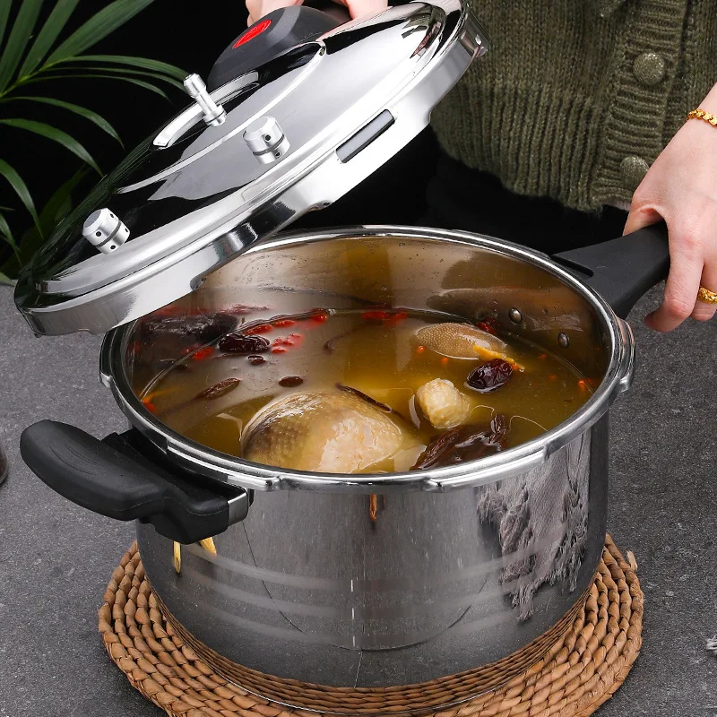201/304 stainless steel pressure cooker household thickened gas induction cooker available
201/304 stainless steel pressure cooker household thickened gas induction cooker available