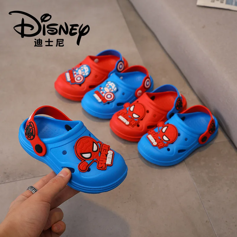 

New Fashion Children Garden Shoes Boy Girl Cartoon Captain America Spider Man Mickey Sandal Summer Slipper Kid Baby Beach Sandal