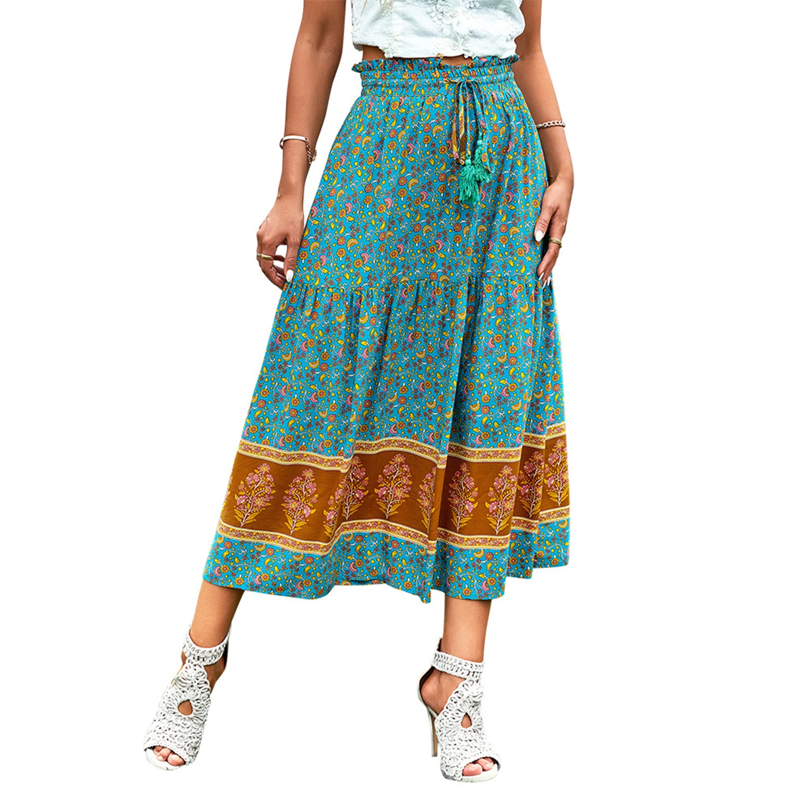 Woman Bohemia Casual Skirt No Fading and Non-sticky Skirt Suitable for Going Beach Side Wear FS99
Woman Bohemia Casual Skirt No Fading and Non-sticky Skirt Suitable for Going Beach Side Wear FS99