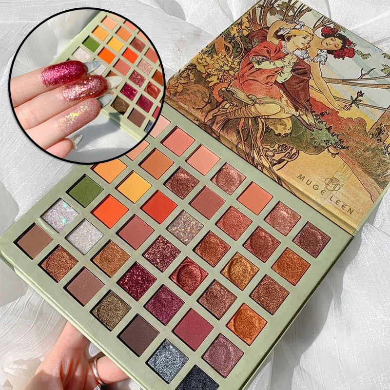 42 Colors Oil Painting Eyeshadow Palette Glitter Shimmer Eye Shadow Powder Matte Glitter Eyeshadow Palette Cosmetic Makeup
42 Colors Oil Painting Eyeshadow Palette Glitter Shimmer Eye Shadow Powder Matte Glitter Eyeshadow Palette Cosmetic Makeup