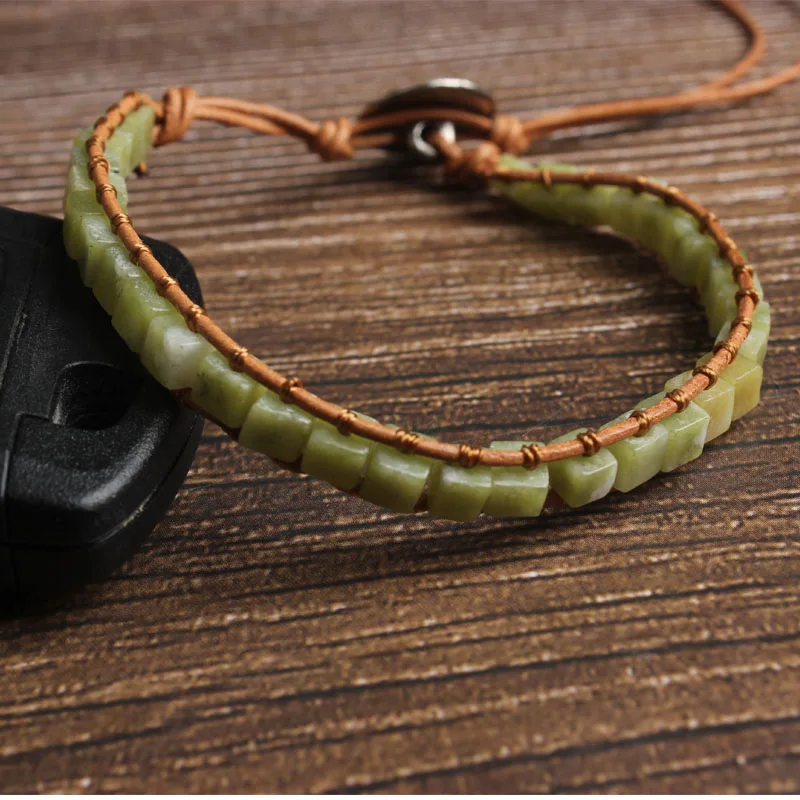 5A Natural Bracelet 4x4mm Square Add Jades Stone Beads Braided Bracelet For DIY Jewelry Men And Women Present Amulet Accessories
5A Natural Bracelet 4x4mm Square Add Jades Stone Beads Braided Bracelet For DIY Jewelry Men And Women Present Amulet Accessories