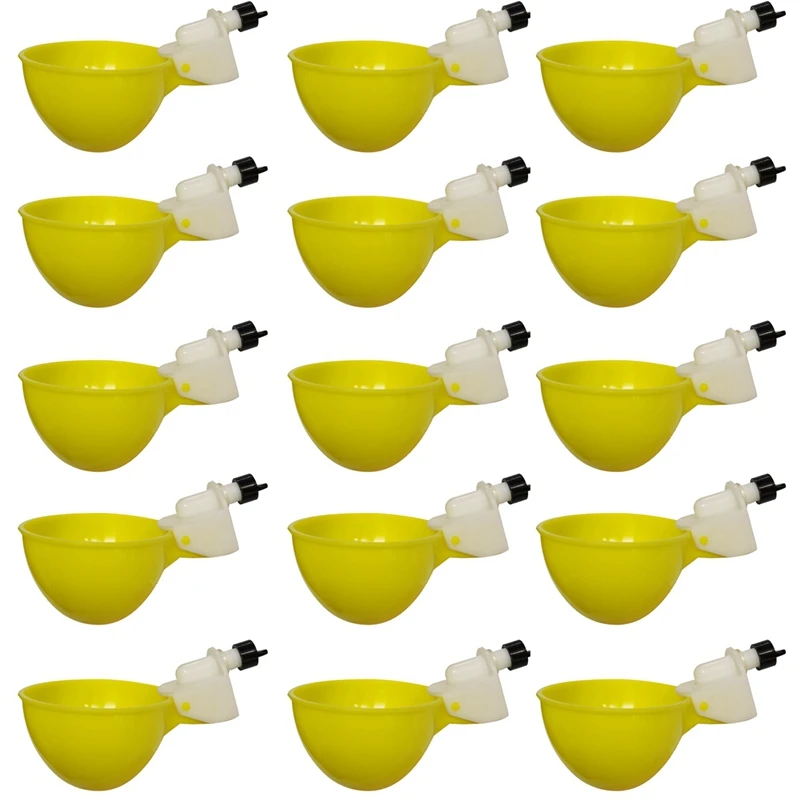 30Pcs Chicken Waterer Automatic Drinker Chicken Feeder Plastic Poultry Water Drinking Cups Poultry Farm Animal Supplies
30Pcs Chicken Waterer Automatic Drinker Chicken Feeder Plastic Poultry Water Drinking Cups Poultry Farm Animal Supplies